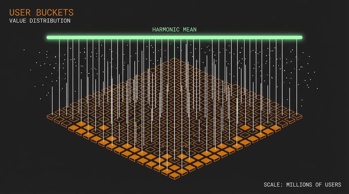 How Big Tech Scales View Counts: The Power of HyperLogLog and Harmonic Means