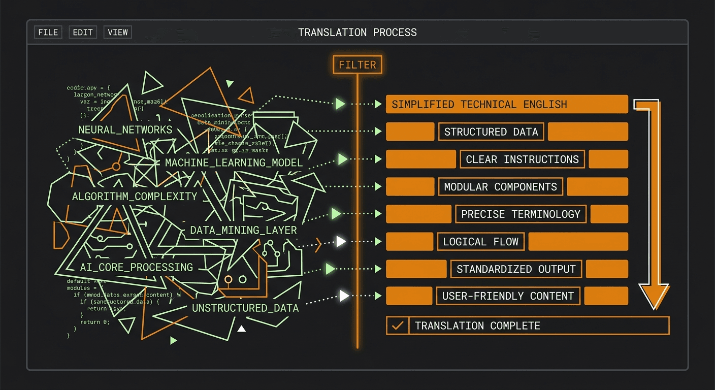 Fix AI Agent Jargon with Simplified Technical English